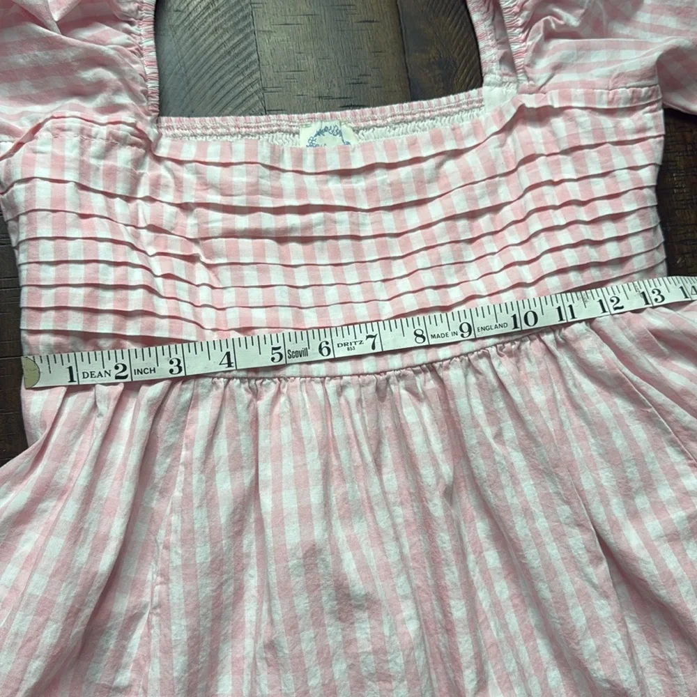 Blue Rain Pink Gingham Dress‎ size Small Cotton - Picture 6 of 9